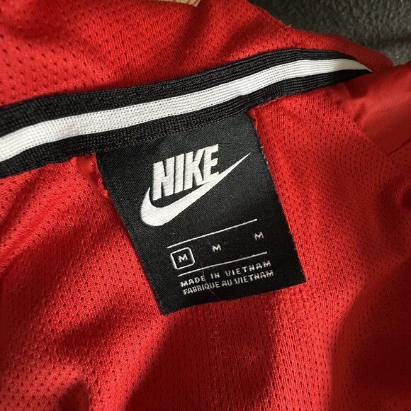 Nike Kids Windrunner Color Block Red White Blue Hooded Full Zip Jacket Medium - Picture 10 of 12